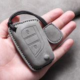 Sheep Suede Car Key Case Cover Shell for Various Toyota Models Car Key Cover NONE (OEM)