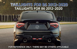 Vland LED Bumper Lights Toyota 86 Subaru BRZ 12-21 Car Interior Accessory Vland