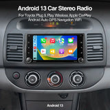 Android 13 Head Unit 7 inch Wireless CarPlay for Toyota Android Head Unit AKAMATE
