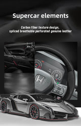 Carbon Fiber Wheel Cover for Honda Civic Accord Fit Car Interior Accessory Hocasen