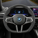 Segmented Suede Steering Wheel Cover for BMW