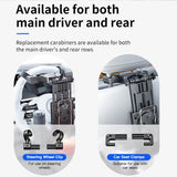 Upgraded Dual-Use Car Table for Steering Wheel and Backseat, with Phone Holder Cup Holder, Heavy-Duty 20kg Load Car Accessory
