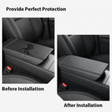 2026 2025 For Tesla Model Y Juniper Armrest Box Lid Cover TPE Soft Snug Fit Center Console Protector Case Interior Accessorie