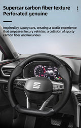 Matte Carbon Fiber Cover for Seat Ibiza Arona Leon