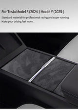 For Tesla Model 3 (2024-) Model Y(2025-) Center Console Panel Trim Sticker Anti Scratch Car Interior Accessory Made of Alcant