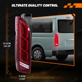 Smoked LED Tail Lights for Toyota Hiace 2005-2018 LED Ambient Light MAGIC COLORM