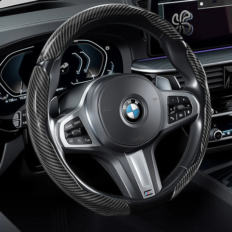 Carbon Fiber Wheel Cover Snap-On for BMW X3 3 Series Car Interior Accessory Hocasen