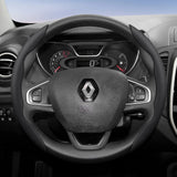 Renault Non-Slip D-Shaped Leather Steering Cover