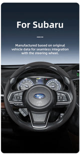 Breathable Faux Leather Steering Wheel Cover for Subaru Car Interior Accessory Hocasen
