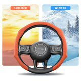 Jeep Premium Suede Steering Wheel Cover Car Interior Accessory Hocasen