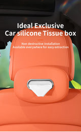 Soft Silicone Tissue Box for Car Center Console Car Interior Accessory OEM
