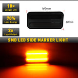 LED Side Marker Lights Smoked for Pontiac Firebird 1970 LED Ambient Light iJDM