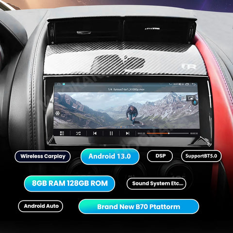 Android 13 Multimedia Touch Screen for Jaguar F-Type 2013–2020 Android Head Unit Aotsr