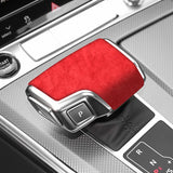 For Audi A6 A7 (2019-2025) Sport Gear Shift Knob Cover Boot Trim Sticker Made of Alcantara Car Interior Accessory OEM