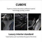 For BMW F30 F32 F34 Car Headlight Switch Knob Panel Trim Frame Decoration Sticker Interior Tuning Accessories Made of Alcantara