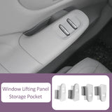 Leapmotor B10 Car Door Storage Box Silicone Pad Door Handle Protective Cover Window Lifting Panel Anti-slip Storage Pocket Ca