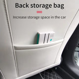 Leather Seat Back Protector Kick Mats for Tesla 3 Y Car Interior Accessory GMUNI
