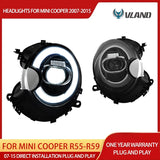 Dual Beam LED Headlights for Mini Cooper 2007-2015 LED Headlight Vland