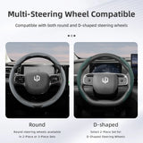 Breathable Leather Steering Wheel Cover for Leapmotor T03 C10 Car Interior Accessory Hocasen