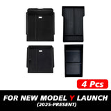 Armrest Upper and Lower Flocking Storage Box Watercup Holder Camera Cover