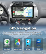 2K QLED Android Head Unit with CarPlay for Toyota RAV4 2000–2003