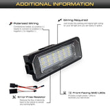 LED Ambient Light License Plate Lights for 2003-2012 Porsche 911 LED Ambient Light iJDM