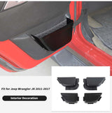 Door Storage Mesh 4-Piece Set for Jeep Wrangler JK 2011-2017 Car Interior Accessory HEBE