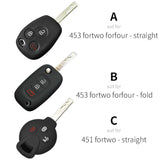 Silicone Key Cover Case for Smart Fortwo Forfour 451 Car Interior Accessory GMUNI