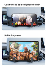 360° Adjustable Memory Foam Car Headrest Pillow Ice-silk Fabric for Kids & Adults Car Travel