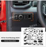 Interior Trim Cover ABS Alloy for Ford Mustang 2024 Car Interior Accessory HEBE