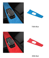 For BMW 3er F30 F31 F35 3GT F34 4e F32 F33 4er F36 Car Multimedia Panel Sticker Anti Scratch Carbon Fiber Interior Accessories