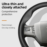 Ultra-Thin Breathable Leather Wheel Cover Peugeot Car Interior Accessory Hocasen
