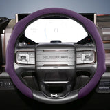 Premium Suede Steering Wheel Cover for GMC Sierra Yukon