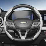 Carbon Fiber Texture Steering Wheel Cover for Chevy Silverado
