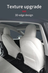 Leather Seat Back Protector Kick Mats for Tesla 3 Y Car Interior Accessory GMUNI