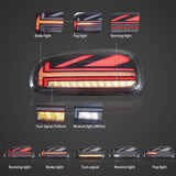 Vland Dynamic LED Tail Lights Mini Clubman 15-23 Car Interior Accessory Vland
