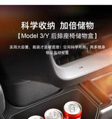 Rear Seat Storage Box Organizer for Tesla Model Y Car Interior Accessory OEM