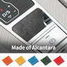 For Audi A6 A7 A7L(2019-2023) Sport Made of Alcantara Center Console Handbrake Button Knob Trim Sticker Interior Accessories
