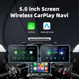 5.0 inch Portable GPS Moto Navigation Wireless CarPlay Android Head Unit EKIY