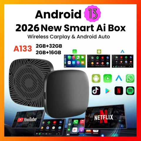 Wireless CarPlay Android Auto AI Box for Wired CarPlay Systems CarPlay Adapter LEXXSON