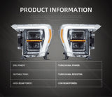 Vland LED Matrix Headlights for Ford F-150 2021-2024 Car Interior Accessory Vland