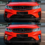 3-Color LED DRL Fog Lights for Proton X50 2021-2023 Car Interior Accessory MAGIC COLORM