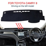Anti-Glare Dashboard Mat for Toyota Camry XV70 2018–2023 Dashboard Mat CATUSIKI RHD NO HUD