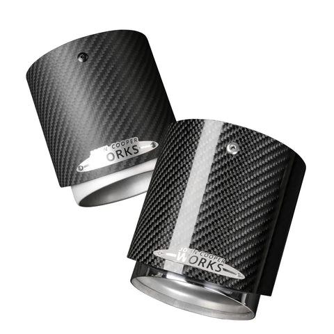 Carbon Fiber Stainless Muffler Trim Mini Cooper Car Interior Accessory GMUNI