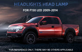 LED Projector Headlights Black for Ford F150 2009-2014 LED Headlight Vland