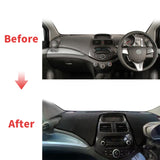 Premium Leather Dashboard Cover Mat for Chevrolet Spark 2013–2015 Dashboard Mat CATUSIKI