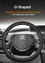 Ultra-Thin Leather Steering Wheel Cover for Citroen Car Interior Accessory Hocasen