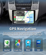 Android 15 QLED Head Unit with CarPlay for Lexus RX 2003–2013