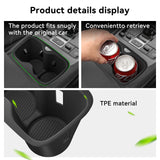 For BYD Sealion 7 2025+ Water Cup Holder Insert Cup Box Shock-Absorbing Tray TPE Tidying Auto Interior Accessories Drinks hol