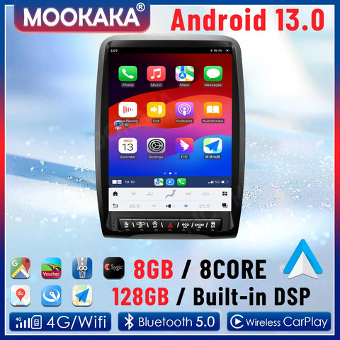 13.8-inch Android 13 Head Unit for Dodge Durango 2011–2016 Android Head Unit Aotsr RHD 2014-2016 8-128G Eight Core